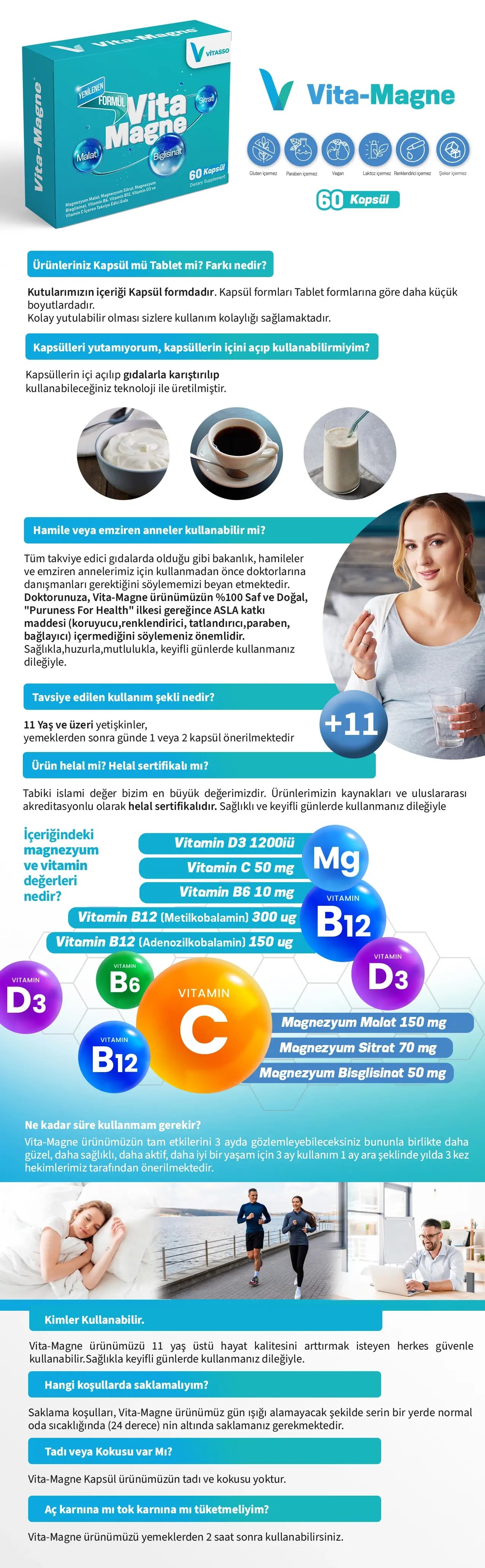 Vita-Magne 60 Kapsül