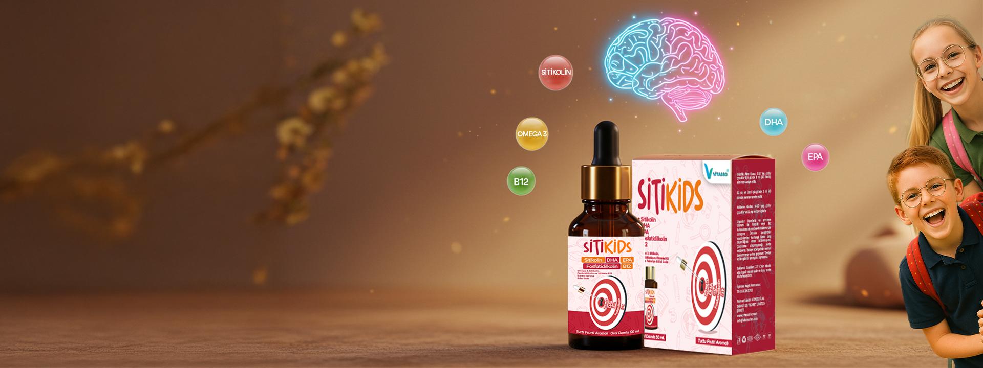 Çocuklar için Türkiye’de İlk ve Tek! Sitikolin + Omega 3 Damla Formunda