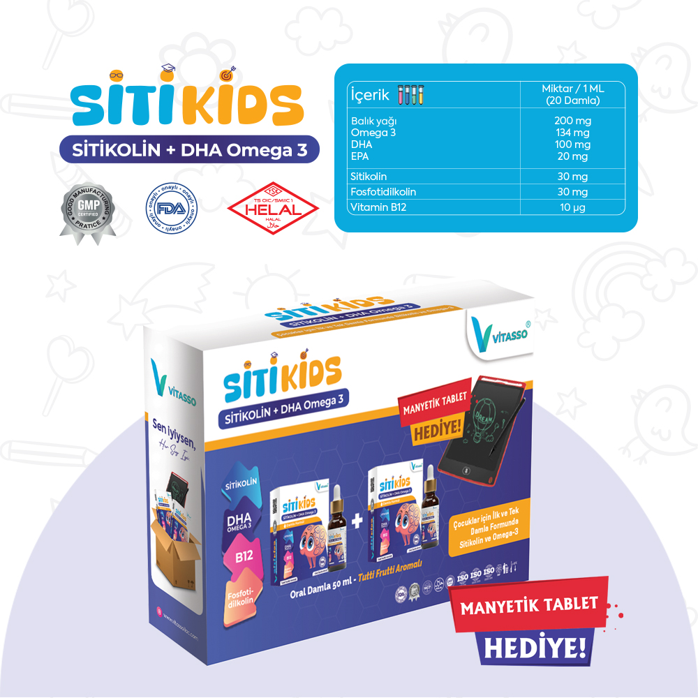 2'li SİTİKİDS 50 ML DAMLA (MANYETİK TABLET HEDİYELİ) 1