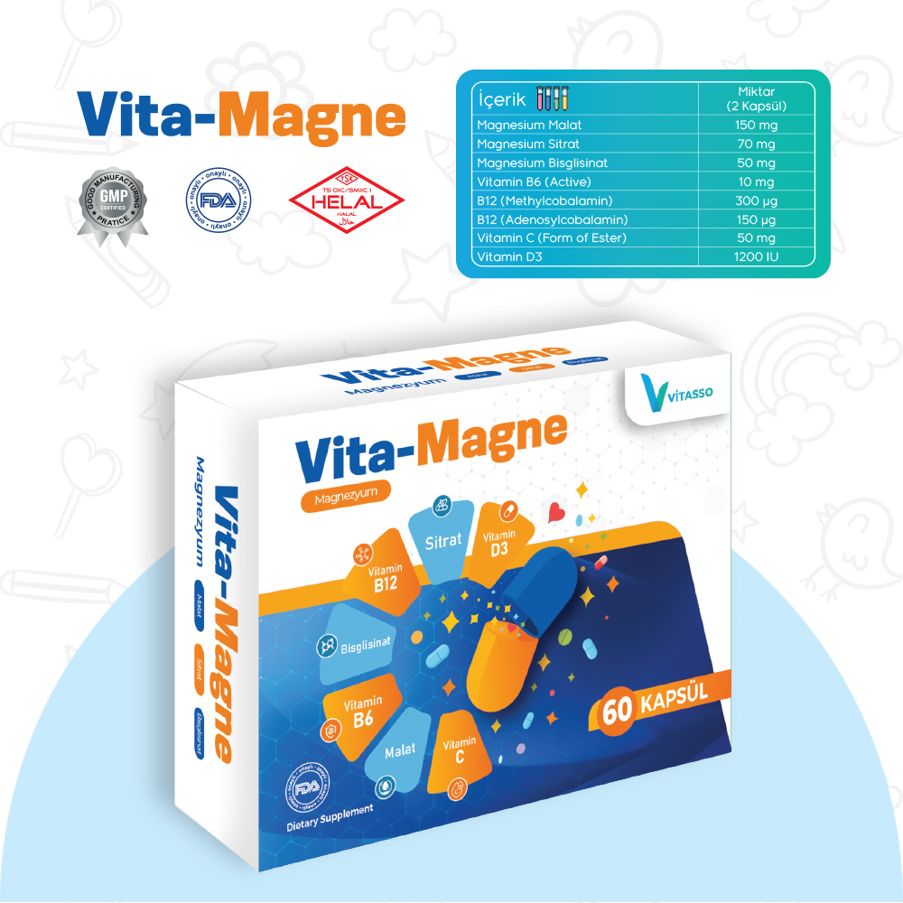 Vita-Magne 60 Kapsül